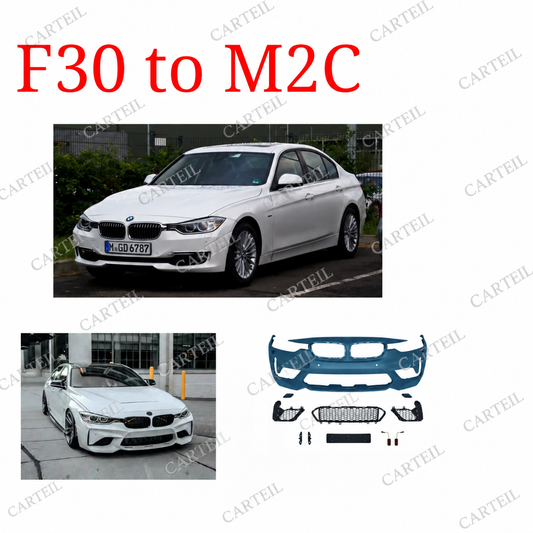 BMW F30 M2C Body Kit | Gloss Black ABS