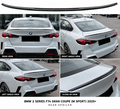 BMW 2 Series F74 Gran Coupe M sport  (2025+) Rear Spoiler | Gloss Black ABS | Adhesive