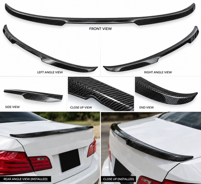 BMW 5 Series F10 M4 Style (2010-2016) Rear Spoiler | Carbon Fiber Look ABS | Adhesive
