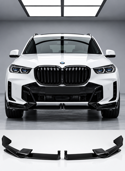 BMW X5 G05 LCI M Performance Style (2023+) Front Lip| Gloss Black ABS |Adhesive