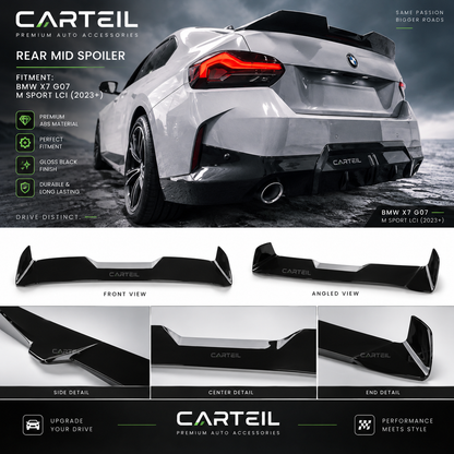 BMW 2 Series G42 Coupe M Performance Style (2022) Rear Spoiler | Gloss Black ABS | Adhesive