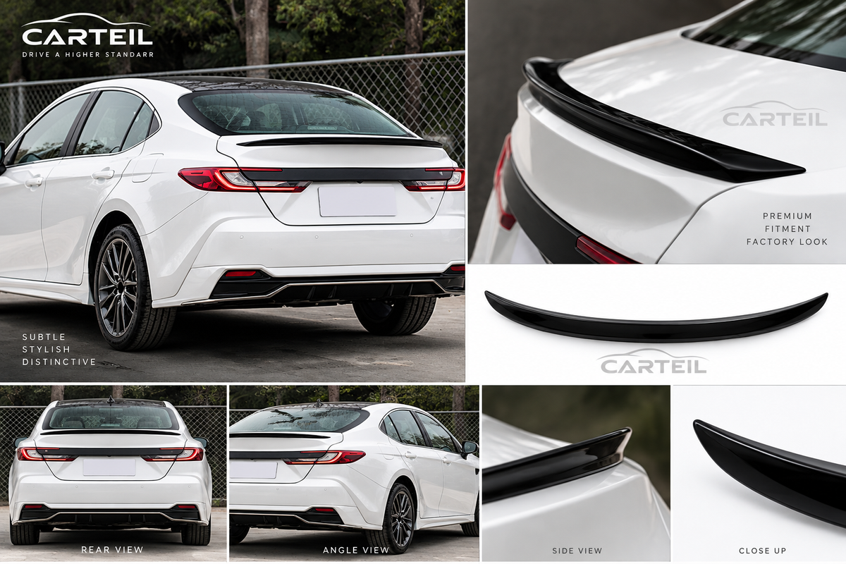 Toyota Camry (2024+) OEM style Rear Spoiler | Gloss Black ABS | Adhesive