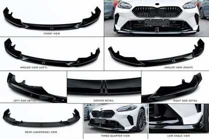 BMW 2 Series F74 Gran Coupe M Sport (2025+) Front Lip | BMW 1 series F70 | Gloss Black ABS | Adhesive