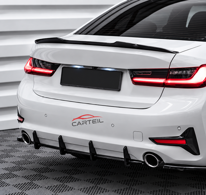 BMW 3-Series G20  Rear Blade Diffuser (2019+) | Gloss Black ABS | Adhesive