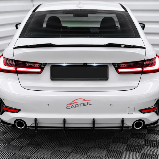 BMW 3-Series G20  Rear Blade Diffuser (2019+) | Gloss Black ABS | Adhesive