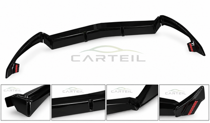 Mercedes-Benz C-Class W205 Front Lip (2015-2018)| Gloss Black ABS | Adhesive