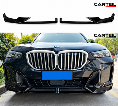 BMW X5 G05 LCI M Performance Style (2023+) Front Lip| Gloss Black ABS |Adhesive