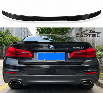 BMW 5 Series G30 CS Style (2018-2023) Rear Spoiler | Carbon  Look ABS | Adhesive