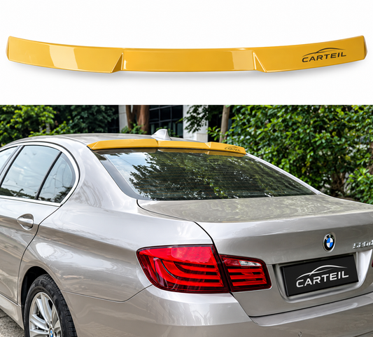 BMW 5 Series F10 M4 Style Roof Spoiler (2010-2016)  | Gloss Black ABS | Adhesive