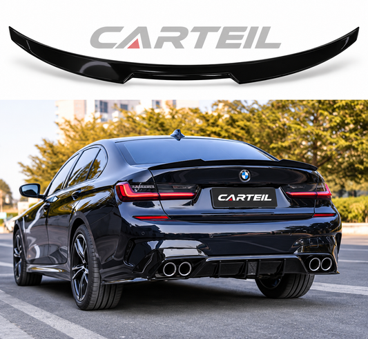 BMW 3 Series G20 M4 Style (2020) Rear Spoiler | Gloss Black ABS | Adhesive