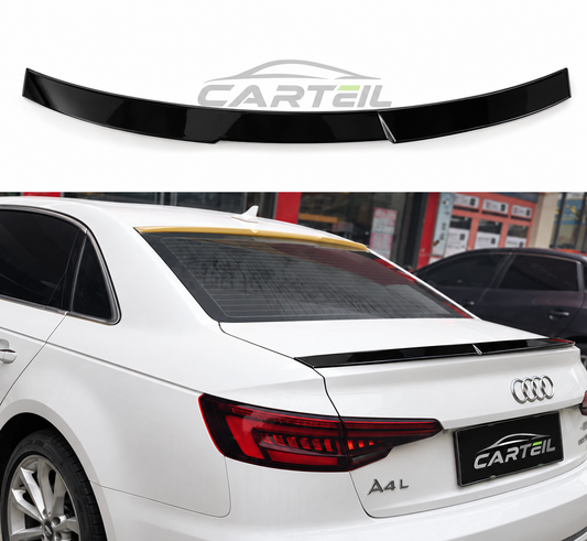 Audi A4 B9 RS Style Roof Spoiler(2019) | Gloss Black ABS | Adhesive Installation