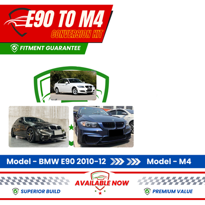 2006-2011 BMW 3 Series E90 M4 Style Body Kit Glossy Black | Carteil