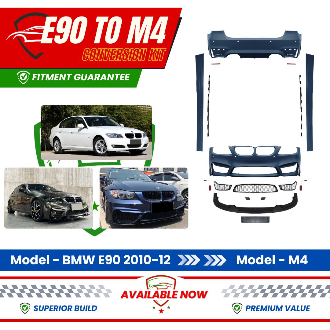 2006-2011 BMW 3 Series E90 M4 Style Body Kit Glossy Black | Carteil