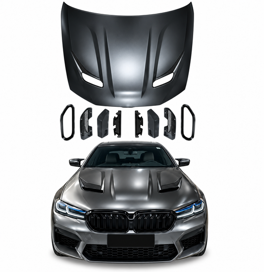 BMW G30 5 Series Competition Style Aluminum Hood | Fits Pre-LCI & LCI 2017-2022 | M5 Look Bonnet