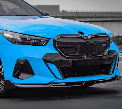 BMW 5 Series G60/G68 (2024+) AERO Front Lip | Two-Piece | Gloss Black ABS | Adhesive