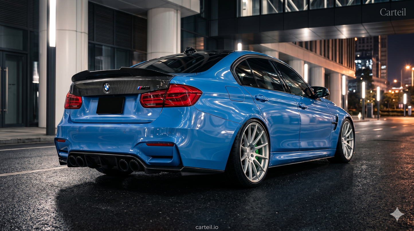 2012-2018 BMW 3 Series F30 PSM Rear Spoiler Glossy Black | Carteil