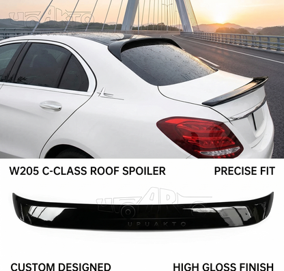 W205 C-Class Roof Spoiler 2015-22 Glossy Black | Carteil