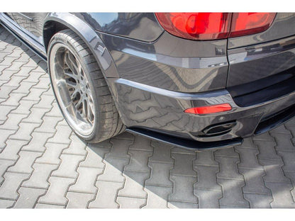 BMW X5 F15 (2014-2018) Rear Fender & Rear Side Splitter | Gloss Black ABS | Adhesive