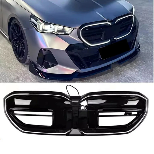 BMW 5 Series G60 M Performance Style LED Illuminated Front Grille (Gloss Black)