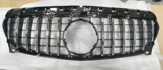 Diamond Grille for Mercedes-Benz CLS W117 (2014–2019) – Black with Star Pattern