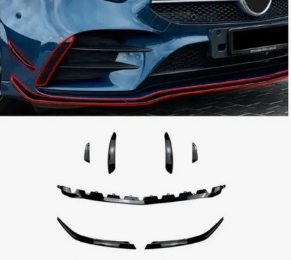 Mercedes-Benz A-Class W177 Front Vents (2019+) | Gloss Black ABS | Adhesive
