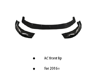 BMW 5 Series G30 AC Style Front Lip Splitter for m5 bumper  Glossy Black (2016+) | Carteil