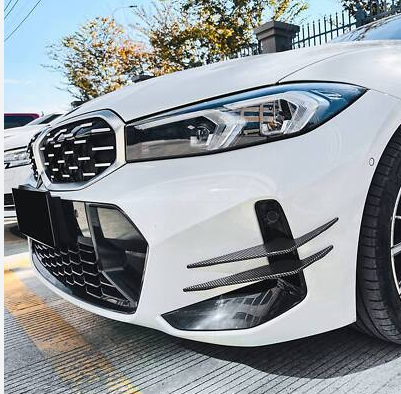 BMW 3 Series G20 G28 LCI Front Bumper Wind Knife Glossy Black | Carteil