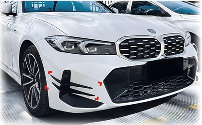 BMW 3 Series G20 G28 LCI Front Bumper Wind Knife Glossy Black | Carteil