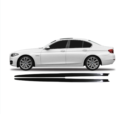 BMW 5 Series 11-17  F10 M Performance Side Skirts Glossy Black | Carteil