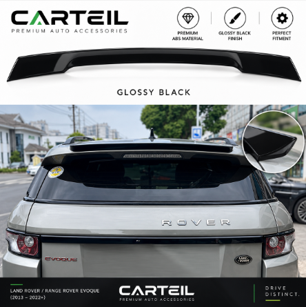 Land Rover Range Rover Evoque (2012-2019) Rear Spoiler | Gloss Black ABS | Adhesive