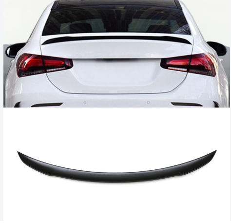Mercedes-Benz A35 AMG Sedan W177 Rear Spoiler | Gloss Black ABS | Adhesive