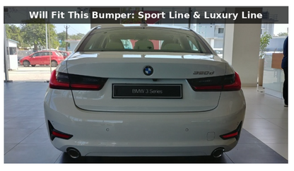 BMW 3-Series G20  Rear Blade Diffuser (2019+) | Gloss Black ABS | Adhesive