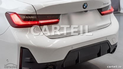 BMW 3 Series G20 M Sport (2023+) Rear Blade Diffuser & Rear Side Splitter | Gloss Black ABS | Adhesive