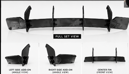 BMW 3 Series G20 M Sport (2020-2022) Rear Blade Diffuser | Gloss Black ABS | Adhesive
