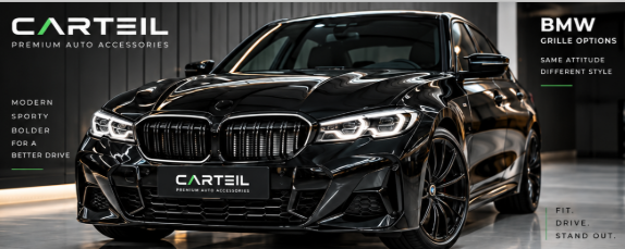 BMW 3 Series G23 LCI (2023+) LED Front Grill |Gloss Black ABS |Plug and Play