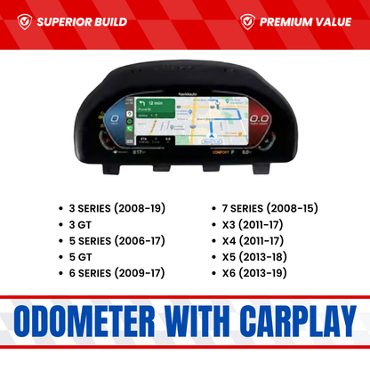 2011-2017 BMW F10 5 Series Smart Odometer Cluster Apple CarPlay | Carteil