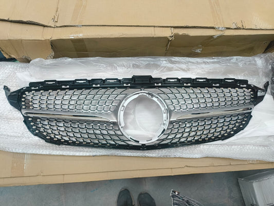 2019-2021 Mercedes-Benz C-Class W205 Diamond Grille Starry Sky Silver | Carteil