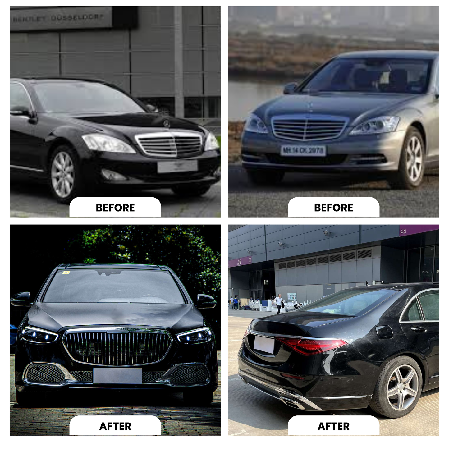 W221 S-Class Full Body Kit Glossy Black | Carteil
