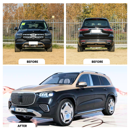 2020-2025 Mercedes GLS Maybach Style Full Body Kit Glossy Black | Carteil