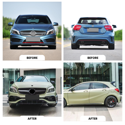 Mercedes A-Class W176 AMG 45 Full Body Kit Glossy Black | Carteil