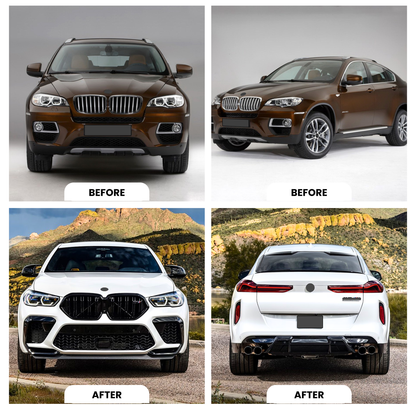 2008-2014 BMW X6 E71 M Sports Body Kit Glossy Black | Carteil