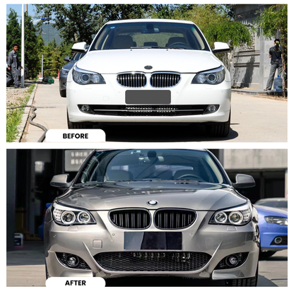 2007-2010 BMW 5 Series E60 M5  only frount bumper Look Body Kit Glossy Black | Carteil