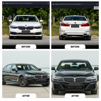 BMW G30 5-Series M Sport Body Kit Glossy Black | Carteil
