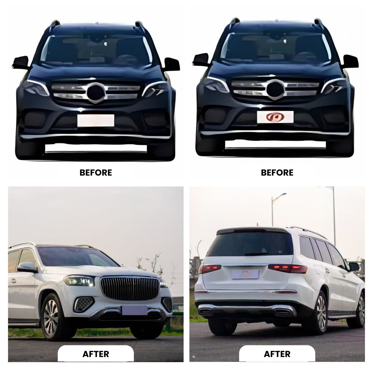 2024 Mercedes GLS Maybach Body Kit Glossy Black | Carteil