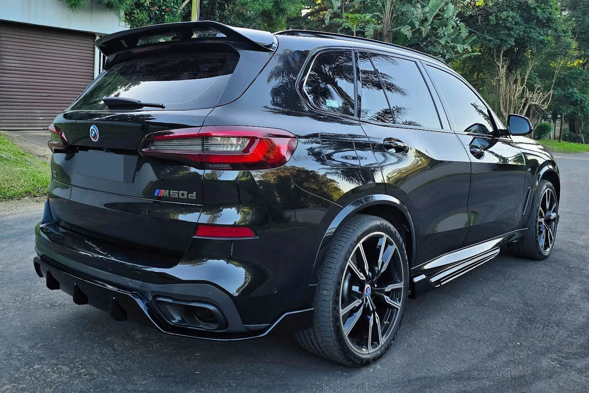 BMW X5 G05 LCI (2023+) Side Skirts | Gloos Black ABS | Adhesive