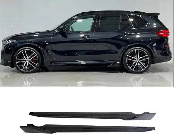 BMW X5 G05 LCI (2023+) Side Skirts | Gloos Black ABS | Adhesive