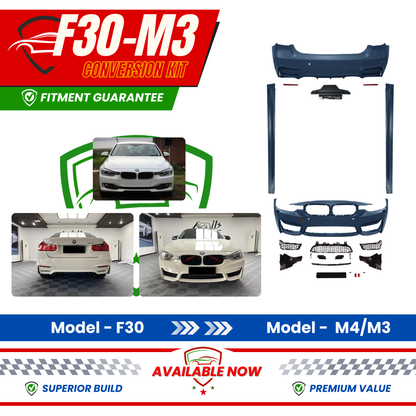 2013-2019 BMW 3 Series F30 M3 Style Body Kit | Carteil