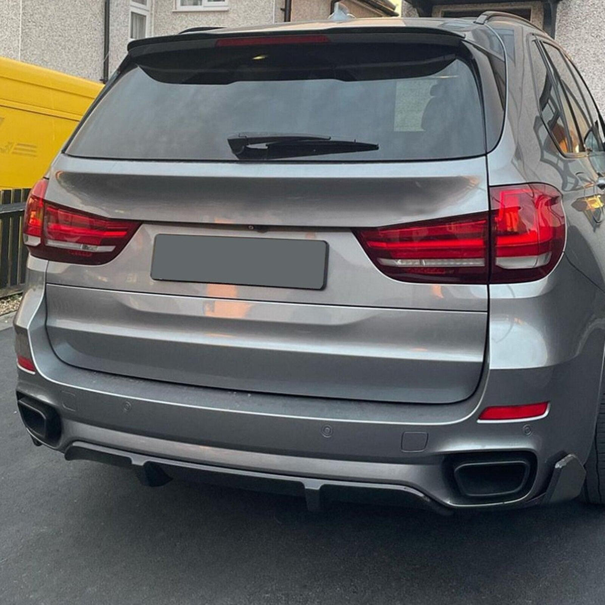 BMW X5 F15 (2014-2018) Rear Fender & Rear Side Splitter | Gloss Black ABS | Adhesive