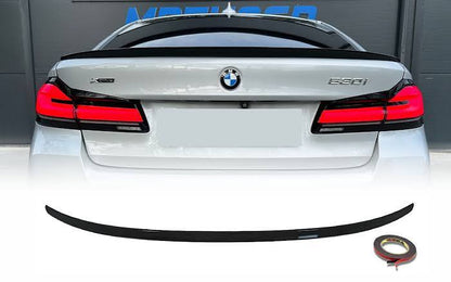 BMW 5 Series G30 M5 (2018-2023) Rear Spoiler |  Gloss Black ABS | Adhesive