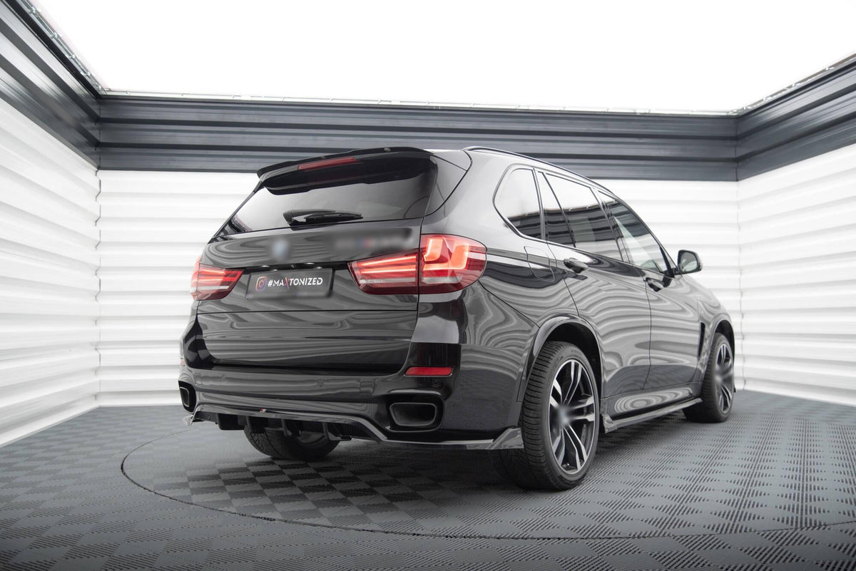 BMW X5 F15 (2014-2018) Rear Fender & Rear Side Splitter | Gloss Black ABS | Adhesive